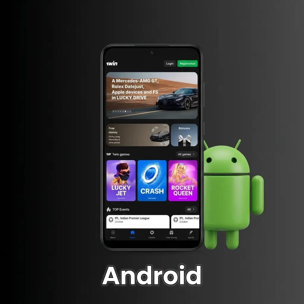 1win Android app download and installation