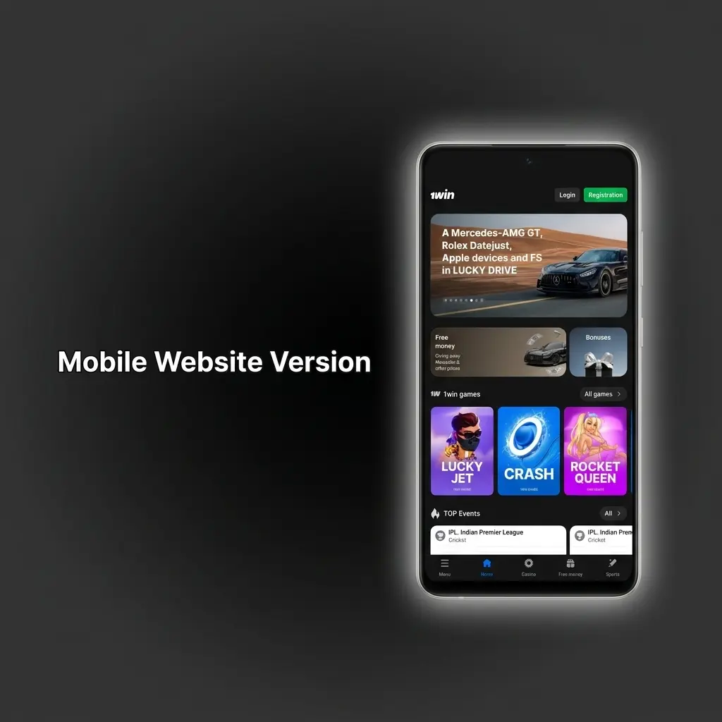 1win mobile website responsive browser version