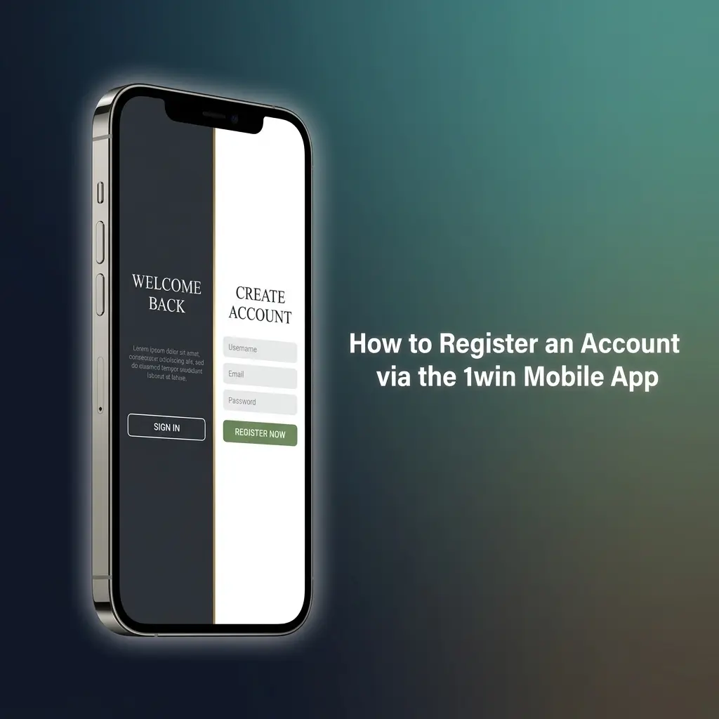 How to Register an Account via the 1win Mobile App