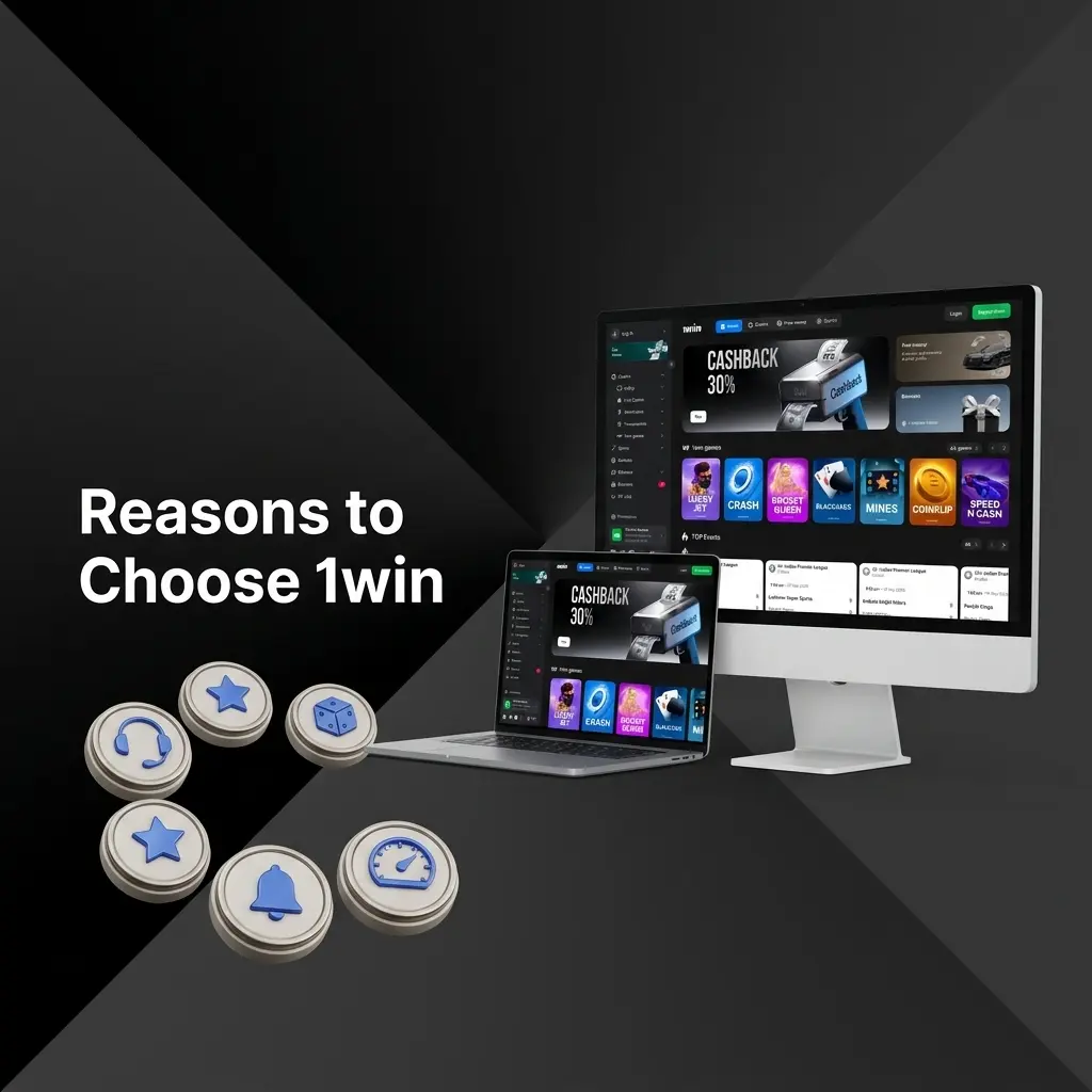 Reasons to Choose 1win - welcome bonus, casino games, cricket odds