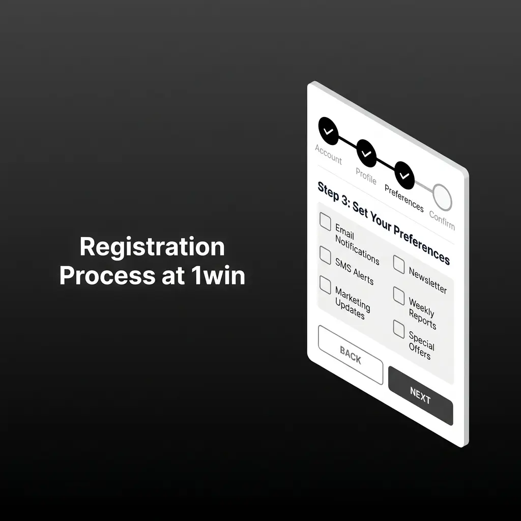 Registration Process at 1win