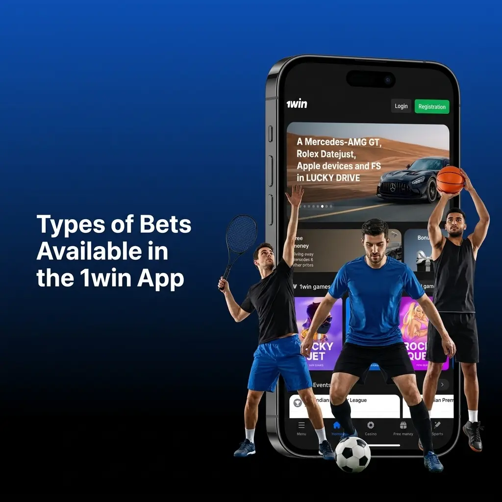 Types of bets available in the 1win app